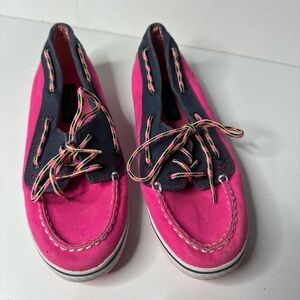 Sperry Top Sider, Girls size 4M, Pink And Blue
